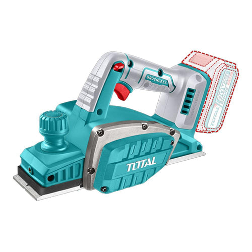 Cepillo Inalámbrico para Madera 20V + Guía y Llave — Batería y Cargador No Incluidos Industrial Super Total (TRLI20401)