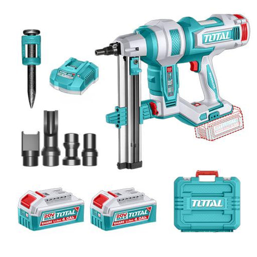 Clavadora Inalámbrica para Concreto 40mm 20V Industrial Super TOTAL (UTCNLI9008)