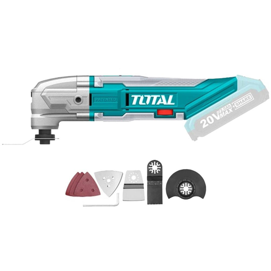 Multiherramienta Inalámbrica Oscilante 20V + Accesorios — Batería y Cargador No Incluidos Total (TMLI2001)