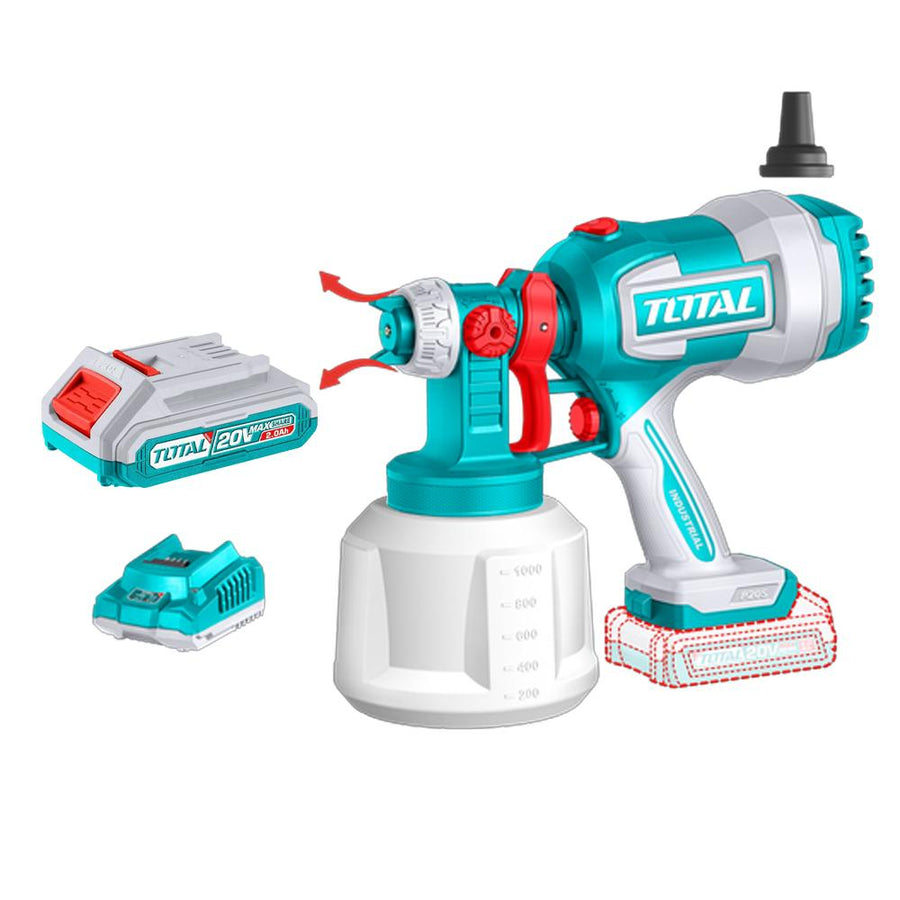 Sopladora Inalámbrica 20V + 1 Batería 2.0Ah + Cargador Super Total (UTABLI200281)